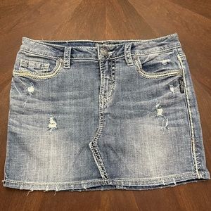 Silver Jeans Fancy denim skirt